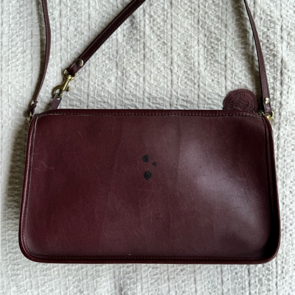 SOLD DONT BUY Vintage 70s 80s leather crossbody bag Kosta’s originals Small - Picture 4 of 16